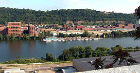 The Allegheny River at Pittsburgh, Pennsylvania